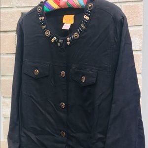 Ruby Rd Linen Jacket - size 20w